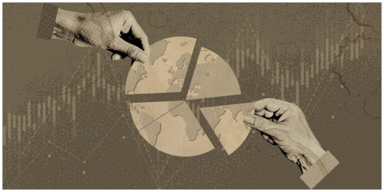 Global sphere divided into zones illustrating counter-sanctions governance as a structured administrative regime
