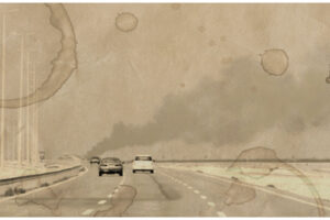 Iran Eurasian Trade Hub context as smoke rises from Ras Tanura refinery after a reported Iranian drone strike highlighting risks to global oil flows